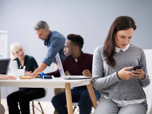 Ablenkung Arbeit Internet